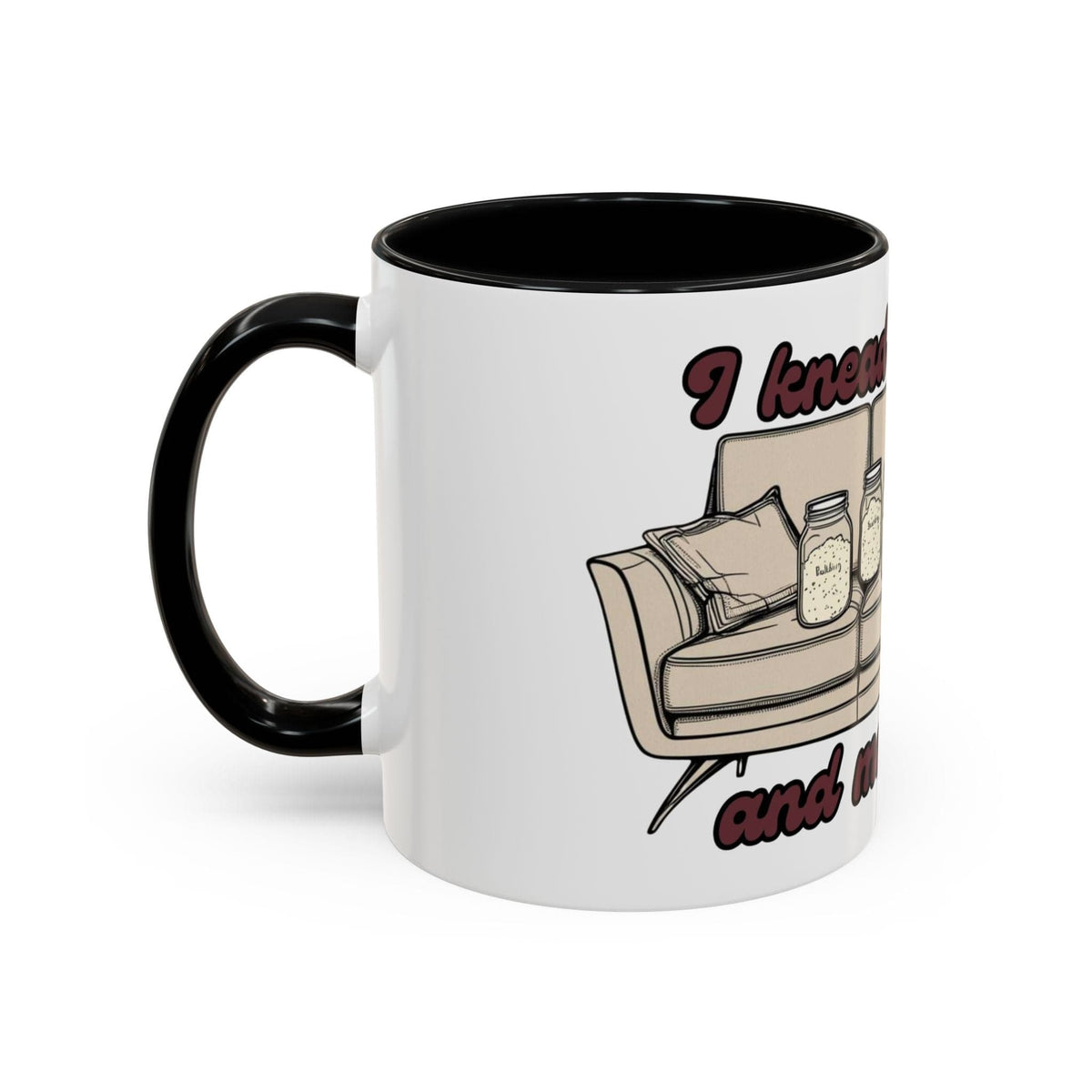 Knead Therapy Accent Coffee Mug - Perfect for Bakers and Food Lovers