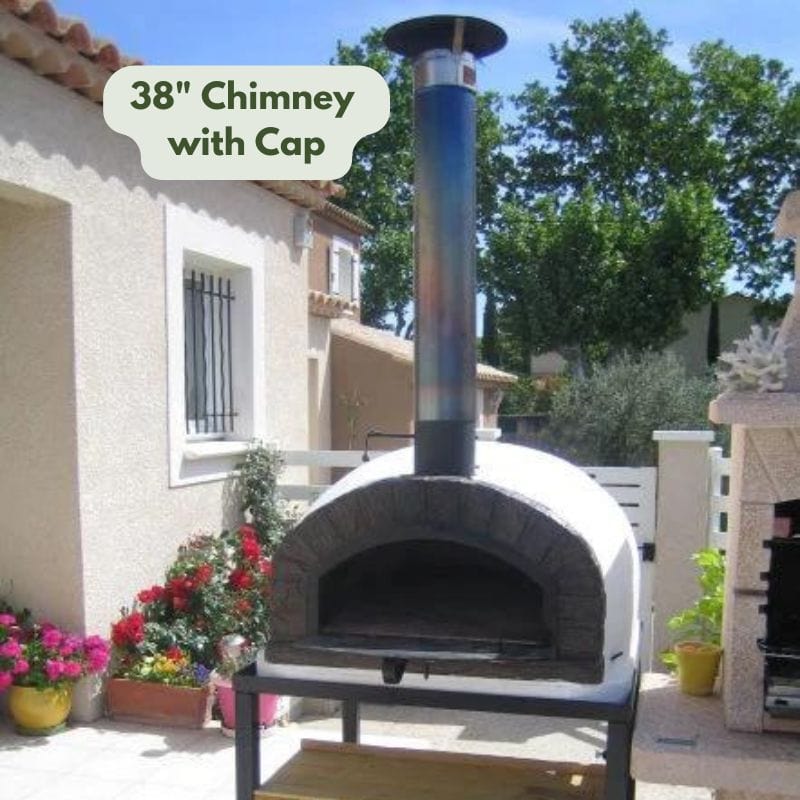 Chimney with Cap Stainless Steel Authentic Pizza Ovens Patio Pizza Outdoor Furnishings