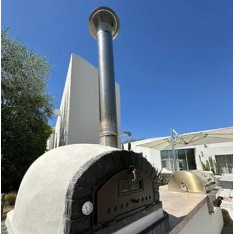 Authentic Pizza ovens Chimney with New Cap