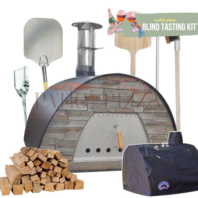 Black Maximus Prime Large Pizza Oven Bundle with free Blind Tasting Kit