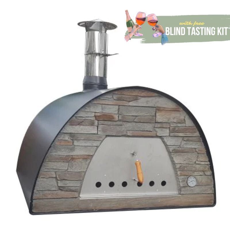 Black Maximus Prime Large Pizza Oven with Free Blind Tasting Kit