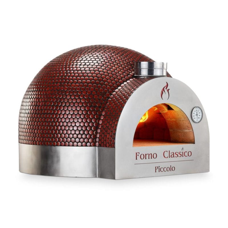 Side View of the Forno Classico Piccolo 65 Brick Oven in Color Cardinal