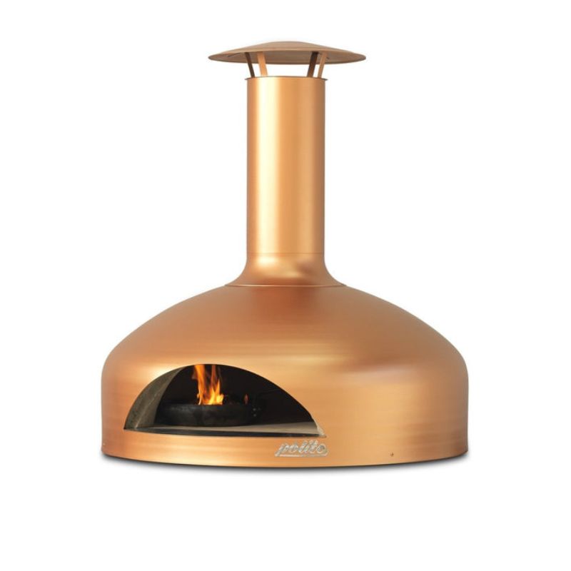 Polito Giotto Wood Fired Oven in Copper