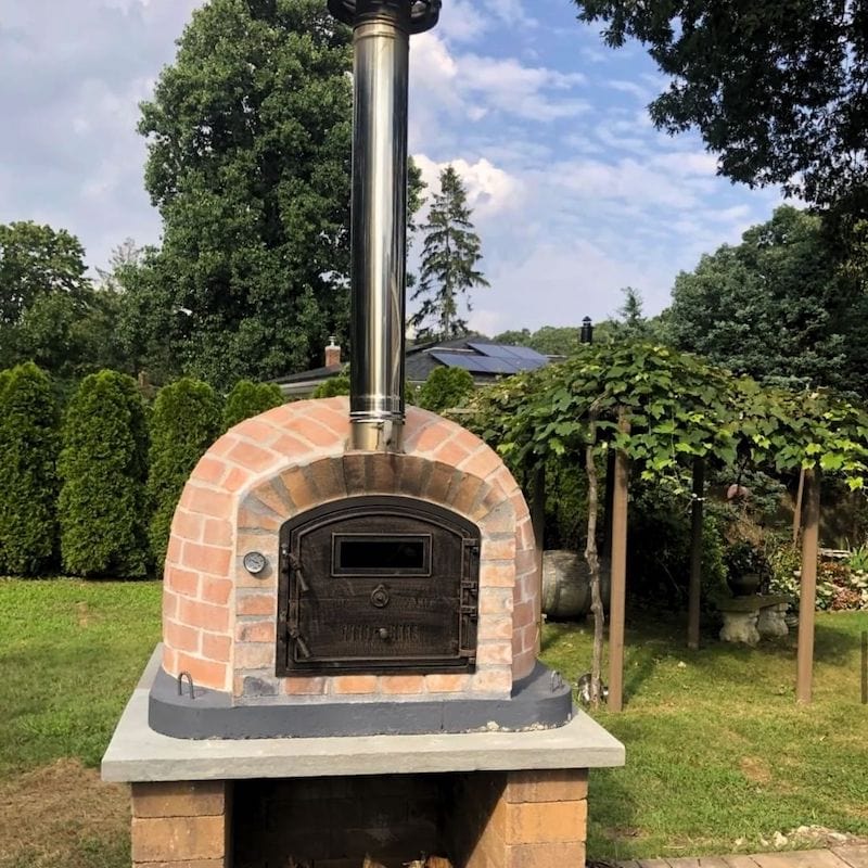 Rustic Brick Finish Oven under natural lighting