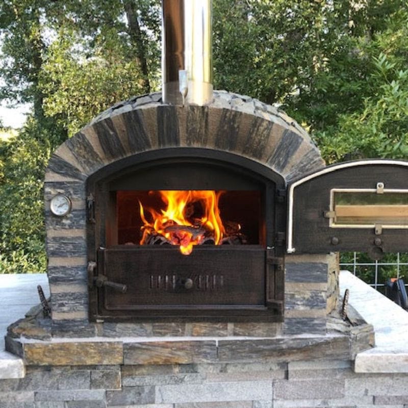 Lisboa PREMIUM Brick Pizza Oven with Stone Finish