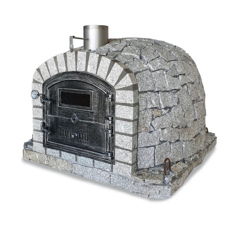 Granite finish Lisboa Azul Pizza Oven from the side