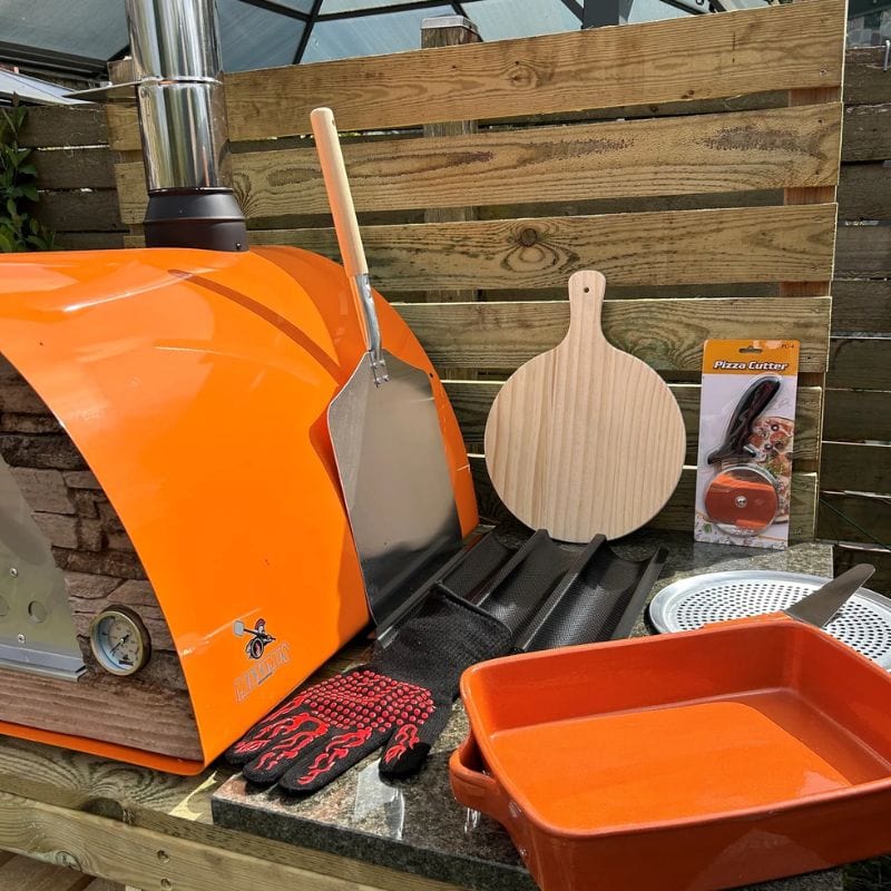 Orange Maximus Arena Pizza Oven with Pizza Tools