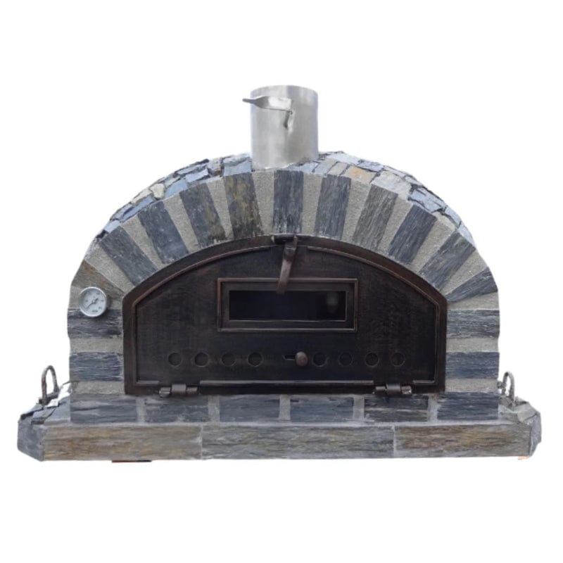 Front of the Pizzaioli Premium Stone Finish Pizza Oven