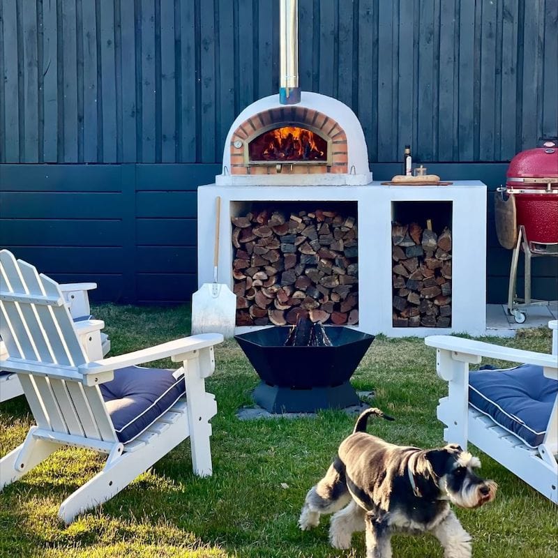 Cooking in a Brick Pizza Oven Outdoors