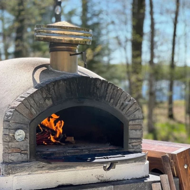 Pre-heating the Buena Ventura Pizza Oven