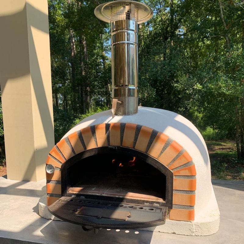 Pre-heating the Premium Pizzaioli Brick Oven