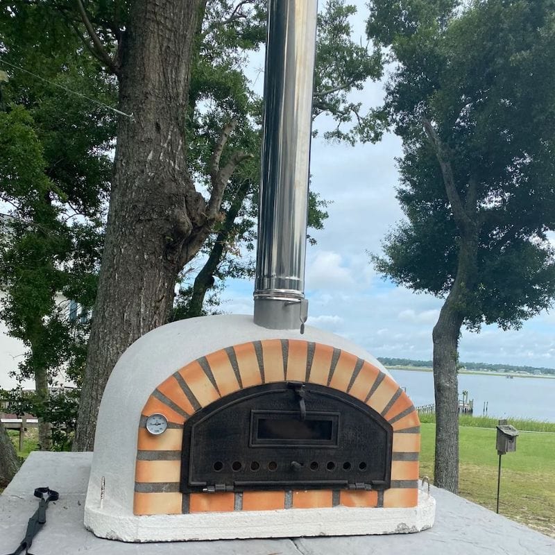 Pizzaioli Premium BrickOven on a nearby lake