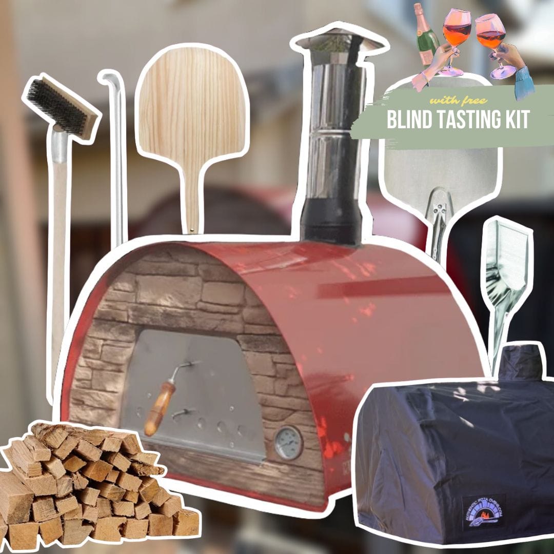 Red Maximus Arena Pizza Oven Bundle with free Blind Tasting Kit