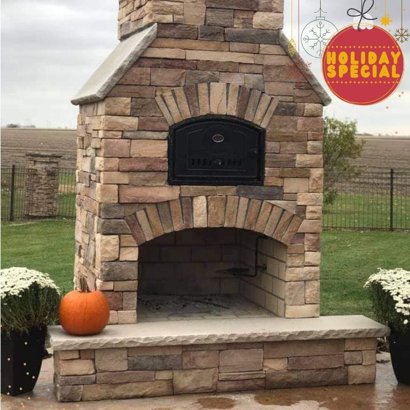 Round Grove Kiva Fireplace and Pizza Oven Combo on Holiday Sale