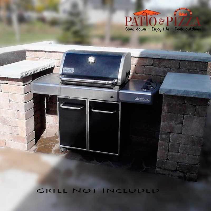 Outdoor Kitchen Kits  Necessories Ceramic Grill Cabinet Kit - Patio &  Pizza Outdoor Furnishings