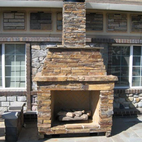 Mason-Lite Indoor/Outdoor Wood Burning Fireplace Kit - Patio & Pizza ...